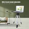 Denash Aluminum and Steel Projector Tripod Bracket, 4-Level Height Adjustable Stand with 6KG Load Capacity for Professional Use view 4