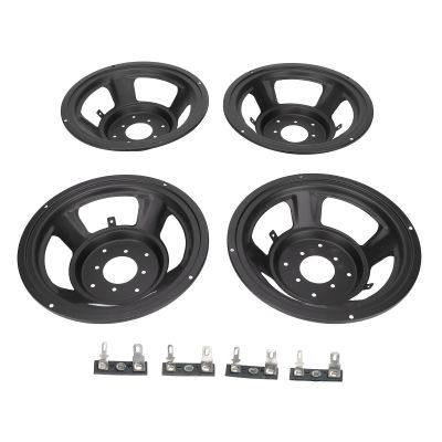 4pcs Speaker Basin Stand, Reverse Subwoofer Basin Bracket, Repair Parts for 8 Inch Speakers, Temperature Iron Frame, DIY Speaker Accessories with 4 Foot Weld Pads