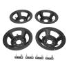 4pcs Speaker Basin Stand, Reverse Subwoofer Basin Bracket, Repair Parts for 8 Inch Speakers, Temperature Iron Frame, DIY Speaker Accessories with 4 Foot Weld Pads view 1