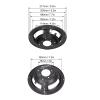 4pcs Speaker Basin Stand, Reverse Subwoofer Basin Bracket, Repair Parts for 8 Inch Speakers, Temperature Iron Frame, DIY Speaker Accessories with 4 Foot Weld Pads view 3