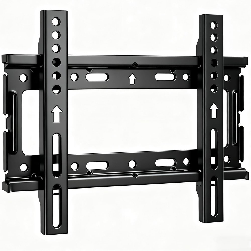 Alrhipvm Fixed TV Wall Mount Bracket, Low Profile for Most 17-43 inch LED LCD OLED Flat Curved Screen Plasma TVs up to 66lb, Ultra Slim Small TV Monitor Mount Bracket Max VESA200x200mm