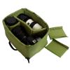 DSLR Camera Handbag, Large Capacity Shockproof Camera Padded, Drawstring Opening, Nylon Material, Fruit Green Color, for Outdoor Photography and Travel view 3