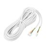 4 25 m 03. mm Round Flexible Copper Cable, Video Intercom Cable, White Insulation with Pre Connected Connectors, for Video Door Phone System and Security Intercom view 1