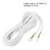 4 25 m 03. mm Round Flexible Copper Cable, Video Intercom Cable, White Insulation with Pre Connected Connectors, for Video Door Phone System and Security Intercom view 2