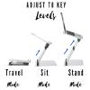 Adjustable Laptop Stand, Foldable and Portable for 10-17 Inch Laptops and Tablets, Ergonomic Design for Comfort and Productivity view 3