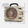Turtlebox Grande: Loud! Outdoor Portable Bluetooth 5.4 Speaker | Rugged, Waterproof, Ultra-Portable | Plays to 126db, Deep Bass, Shockproof, Unlimited Pairing (Black Handle, Tan) view 2