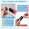 MECCANIXITY Split Wire Loom Tubing 1/4"(6.5mm) ID 10FT(3.0m) with Installation Tool, Heat & Cold Resistant -40F to 257F Plastic Flexible Conduit Cord Protector for Electrical Wires Cable, Red view 4