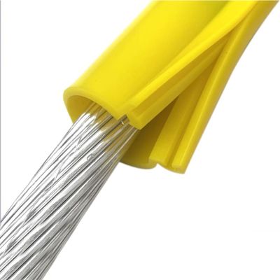 1m Snap-on High Voltage Insulation Protection Sleeve, Electrical Insulating Sleeves For Live-line Work Bare Cable Wire, Customizable Insulated Sheath(Yellow,ID 150mm/5.9in)