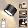 BKBXRSYR Wall Light Led for Bedroom Magnetic USB Rechargeable Reading Light Bed Eyefriendly Wall Lamp with Remote Control and Timer No Drilling view 4