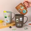 100Pcs Outdoor Travel Stickers Hiking Adventure Camping Transparent Waterproof Sticker Transparent Stickers for Scrapbook, Journals, Stationery, Notebook (Outdoor-100) view 2