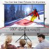 100/120in Projector Screen with Tripod Stand, 16:9 Wall Mounted Projection Movie Screen for Home Cinema Theater(100inch(16:9)) view 4