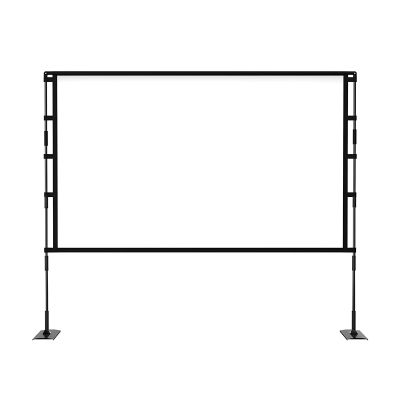 84/100/120inch Projector Screen with Stand, Foldable Outdoor Projection Screen 16:9 HD 4K with Carry Bag for Home Theater or Office(100inch(16:9))