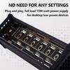 6 Ports USB C Splitter, 6 Port USB Docking Station, 9 USB Convenient Input Ports, Voice Control Function, Laptop Docking Stations, Data Transmission for Phones, Tablets, and Gadgets view 3