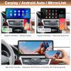 12.3 Inch Ultra Thin Touchscreen Car Stereo for Mercedes-Benz E Class W212 20122015 with NTG4.5 System Support Wireless Carplay,Android Auto,Mirrorlink,Siri,GPS,Rear Camera,Original Car Functions view 4