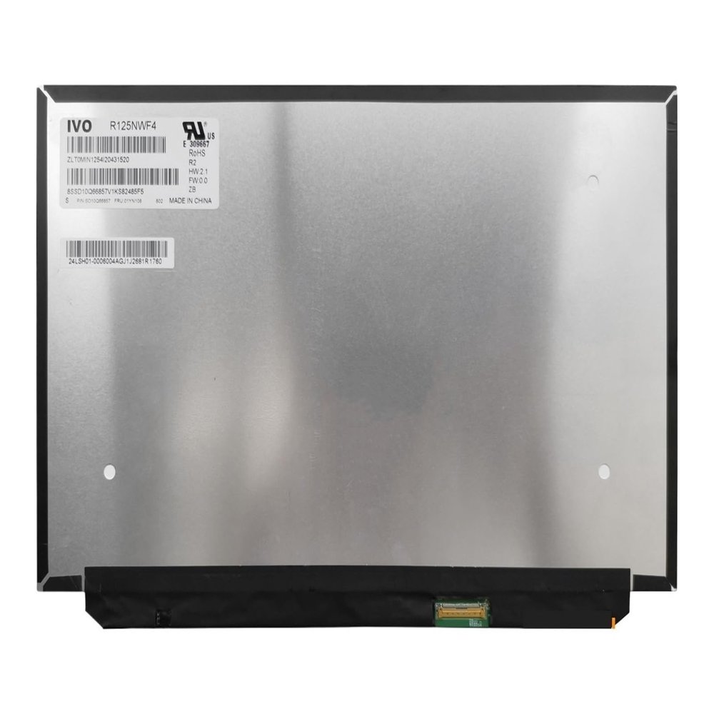12.5inch FHD IPS B125HAK01.0 R125NWF4 R2Compatible For LenovoCompatible For Thinkpad X280 Laptop LCD Screen 1920 * 1080 Touch 40 Pin FRU 01YN108 01YN107