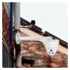 Camera Wall Mount Arm, Aluminum Alloy Mounting Brackets, Extendable Pole Mount for Security Surveillance Cameras, Hidden Line Design(Silver- 24-47in/0.6-1.2m)