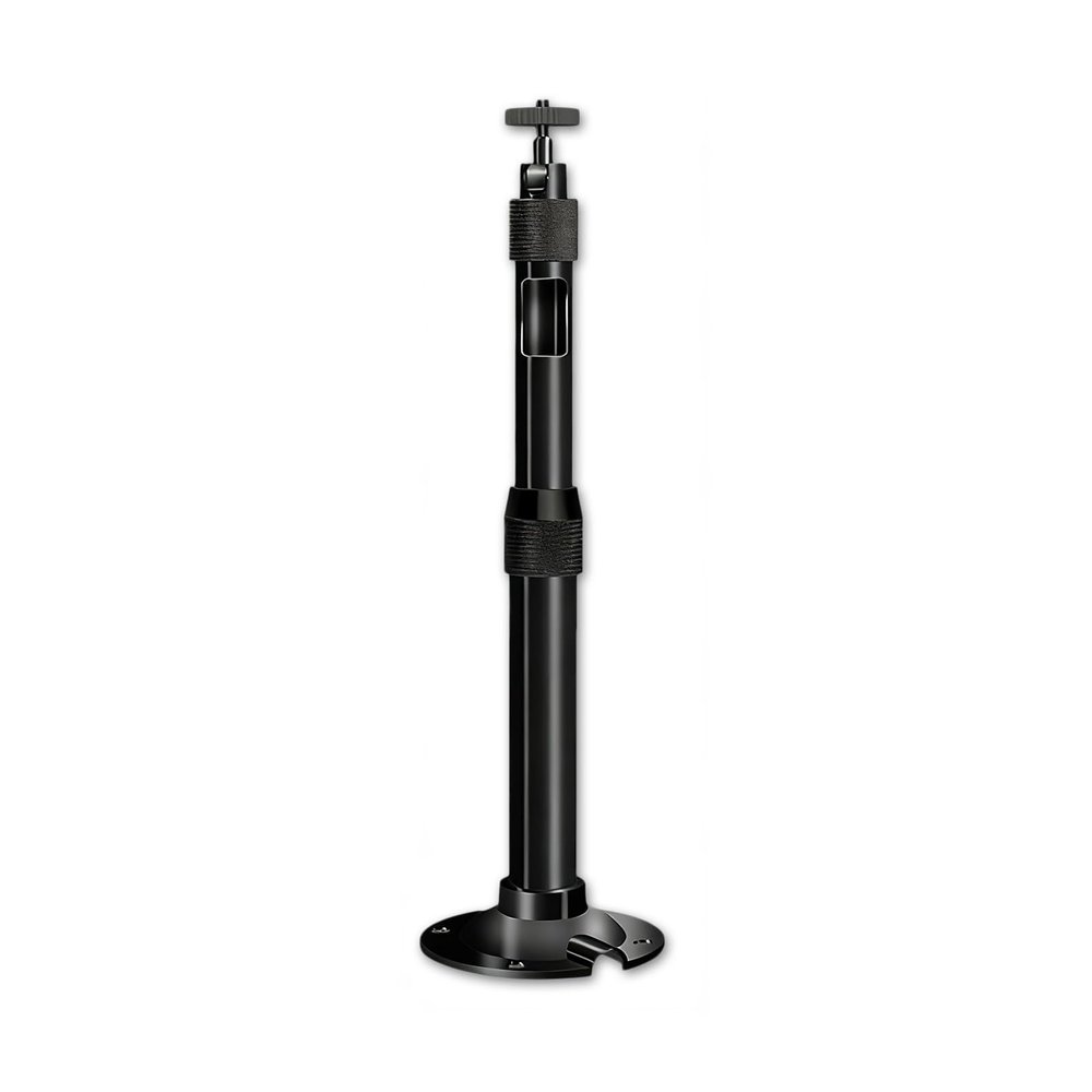 Suspended Drop Ceiling Camera Mount, Telescoping Ceiling Mount Camera Pole, Aluminum Alloy Material Dome Cameras Mounts, I-Shaped(24-47in/0.6-1.2m(Black))
