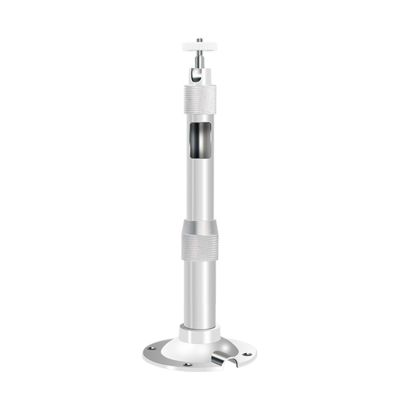 Camera Wall Mount, Aluminum Alloy Telescopic Bracket, Adjustable Wall Mount Arm for Camera, for Attic Outdoor Roof Installation(12-24in/0.3-0.6m(Silver))