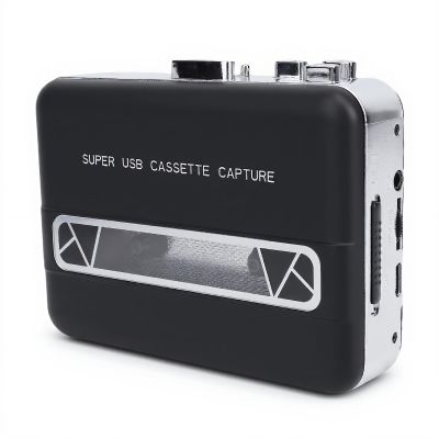 YUEHISY Portable Cassette Player, Built in Stereo Speaker, 3.5mm Earphone Jack, Auto Rewind, USB Tape to MP3 Converter for PC, Laptop Music Transfer