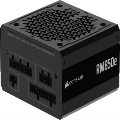 Corsair RM850e (2025) Fully Modular Low-Noise ATX Power Supply with 12V-2x6 Cable ATX 3.1 & PCIe 5.1 Compliant, Cybenetics Gold Efficiency, 105C-Rated Capacitors Black (Renewed)