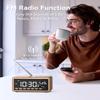 Digital Alarm Clocks Radio for Bedrooms,FM Radio & White Noise Sound Machine with Timer,Bluetooth Speaker,Dual Alarm Clock with Wireless Charging,Dimmable Big LED Display,Holiday Gifts for Men Women view 4