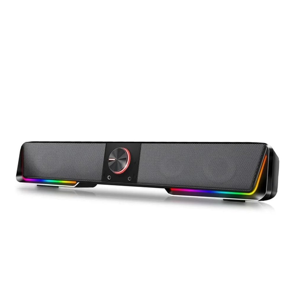 GFHSKRPL Support Aux 3.5 Surround RGB Speakers Column Sound Bar for Computer PC Loudspeakers