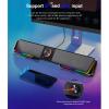 GFHSKRPL Support Aux 3.5 Surround RGB Speakers Column Sound Bar for Computer PC Loudspeakers view 3