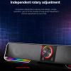 GFHSKRPL Support Aux 3.5 Surround RGB Speakers Column Sound Bar for Computer PC Loudspeakers view 4