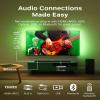 Philips B6309 2.1 Channel Soundbar with Wireless Subwoofer,3D Surround Sound with DTS Virtual:X & Dolby Atmos,Easy Setup with Roku TV Ready,APP or Remote Control,HDMI eARC, Dark Grey (Renewed) view 4