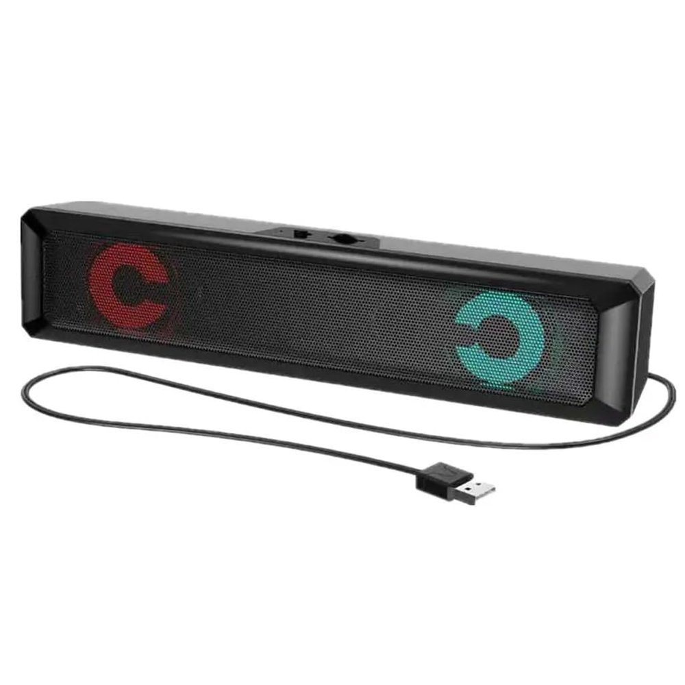 GFHSKRPL Wired Powerful Computer Speaker Bar Stereo Subwoofer Bass Music Player Surround Sound Box for PC Theater TV