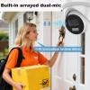 8MP/4K Outdoor IP Camera, DS-2CD2383G2-LI2U 2.8mm,Compatible with Hik NVR/Hik-Connect APP, Night Vision, Acusense Human/Vehicle Detection, 120dB WDR, IP67 Weatherproof, PoE/H.265+, Built-in Mic, 512GB view 4