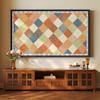 32-80 Inch Indoor TV Dust Cover Dustproof Cloth for LCD/LED Screens Curved & Flat Monitor Screen Protector Hanging Decorative Fabric Cover with Elastic Edges-Plaid3||32inch view 1