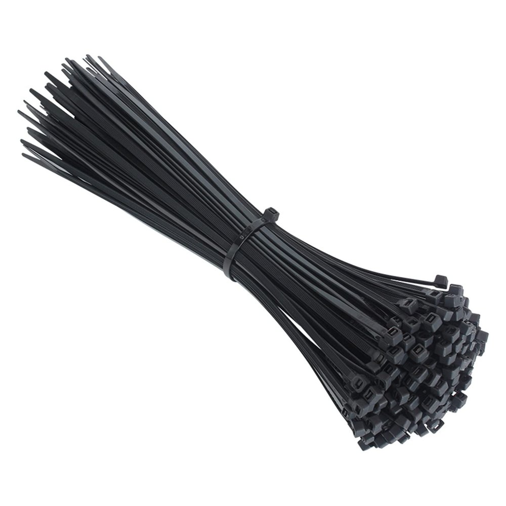100 PCS Self-locking Plastic Nylon Tie Fastening Strap Cable-Tie-Set Cable Zip Tie Fastening lock up(4x200mm)