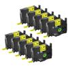3 5 10 20 Pieces 12mm Laminated Identification Tapes Compatible with TZ TZe-FX231 FX631 Label Tapes Works with PT-H110 Label Printer(10PK Black on Yellow) view 1