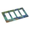 Blue Iris Pattern Quad Rocker Wall Plate Switch Decorative Panel Electrical Socket Plate Suitable For Bathroom Kitchen Living Room Bedroom view 3