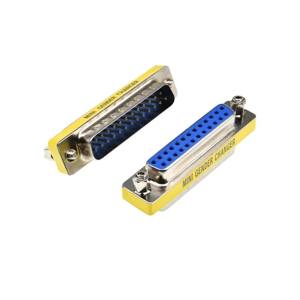 2Pcs Db25 25Pin Male To Female Serial Port C0innector D-Sub Com C0innectors 25 Pin 25P Mini Gender Changer Adaptier New 2026 High For Reliable Electronic Component, Precision, Stable PeRIFormance