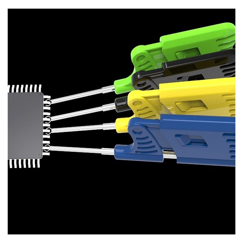 10Pcs SDK08 Test Clip SMD IC Test Hook Clips Compatible with Electrical Testing Ultra Small Clip Test Chip(1 Set Test Clip)