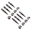Goshyda 8pcs Copper Speaker Isolation Spikes with Base Pads | Adjustable Vibration Control for Subwoofer Turntable for HiFi Amplifier CD Player view 1