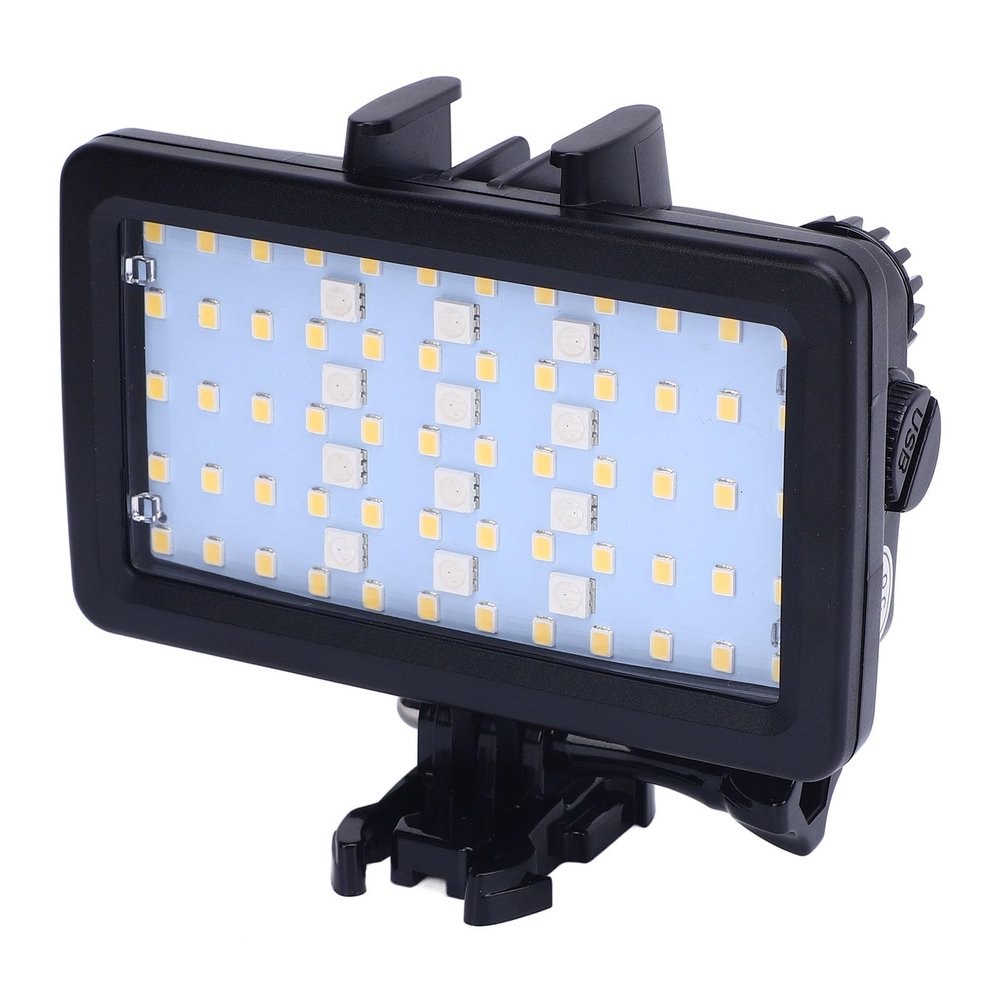GOWENIC Video Lighting Dive Light, 130ft / 40m Water Proof LED Video Light Underwater RGB Dive Fill Light 5000-6000K for Photography, Videography, Lighting