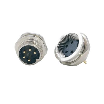 BHUPWZE Sensor Connector M16 Flange Socket Panel Back Mount Male&Female 2 3 4 5 6 7 8Pin(Female Insert,3P)