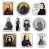 (10PCS) Saint Frances Xavier Cabrini Stickers - Christian Catholic Gift Waterproof Vinyl Sticker Decal for Laptop Water Bottle or Car 3 Inches view 1
