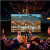 Drop Down Outdoor Projection Screen Wall Mounted Home Theater/Backyard Party Table Top Screen(20inch) view 3