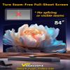VeezuJoyz 84 inch VJ-BW3 ALR Projector Screen for UST Projector, Fixed Frame Wall Mount Projection Screen, 16:9 4K/8K UHD 3D, Micro-Structure ALR, Ideal for Home Theater, Office & Conference Room view 3