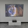 VeezuJoyz 84 inch VJ-BW3 ALR Projector Screen for UST Projector, Fixed Frame Wall Mount Projection Screen, 16:9 4K/8K UHD 3D, Micro-Structure ALR, Ideal for Home Theater, Office & Conference Room view 4