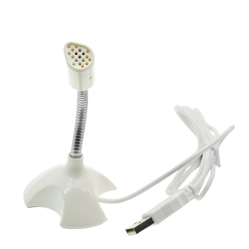 HELELALFY White | Mini USaB Microphone for 2 3 4 Pc Notebook Laptop Ktv Singing Video Game Recording New 2026 High for Reliable Electronic Component, Precision, Stable PeRIFormance