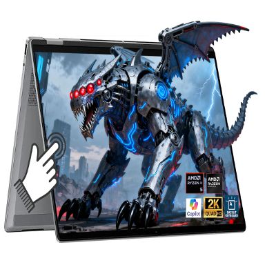 HP OmniBook X Flip (Next Gen Envy x360) 2 in 1 Touchscreen Laptop, 16" FHD+ AMD Ryzen AI 5 340 (> Intel i7-1355U), 16GB DDR5 512GB SSD, Win 11, AI Copilot+ PC +BWE Accessories