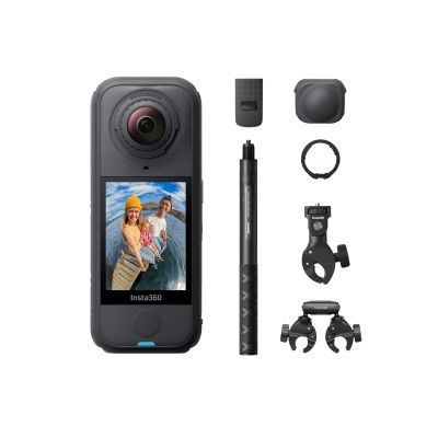 Insta360 X4 Air Motorcycle Ultimate Multiview Bundle - Lightweight 165g 8K 360 Camera, Invisible Selfie Stick, Replaceable Lenses, Shoot First & Frame Later, Built-in Wind Guard, Stabilization