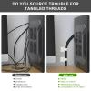 AOOTOOSPORT 20-Pack Large Reusable Self-Adhesive Cable Ties cable management Adjustable Hook & Loop Straps for Organizing Data Cables, Wires, Headphones Under-Table Cord Management for Home, Office view 4