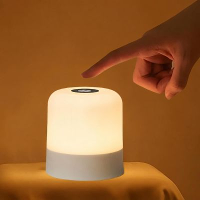 Cravonel Portable Baby Night Light, 3 Color Egg Lights for Nursery, 2400mAh, Small Rechargeable LED Lamp, Dimmable Touch Nightlight for Newborn, Toddler, Kids, Adults