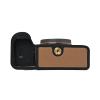 A7C II Case, PU Sanding Leather Camera Bag Bottom Opening Half Body Case Cover Shell for Sony Alpha A7C II with Hand Wrist Strap (Brown) view 4